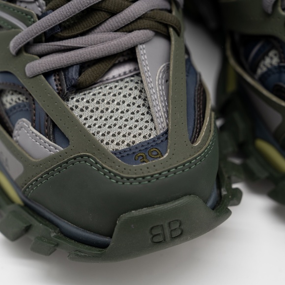 size 39 - Balenciaga Track Hike Boots High Grey Green Khaki - Picture 7 of 14
